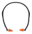 Walker's GWPPLGBND Pro-Tek Ear Plug Band Foam, 25 dB, Behind The Neck Orange/Black Adult