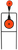 Birchwood Casey 46221 World of Targets Sharpshooter Rimfire Pistol/Rifle AR500 Steel Black/Orange Bullseye Illustration Impact Enhancement Motion