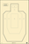 Action Target IPSCP100 Military IPSC/USPSA IPSC Paper Hanging 23" x 35" Black/White 100 Per Box