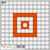 EZ-Aim 15495 Grid Target  Paper Hanging 12"x12" Orange/White 12 Per Pack
