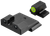 XS Sights SWR206P6G R3D 2.0 Night Sight Set Green Tritium Front/Black Oxide Frame, Fits S&W M&P 2.0 FS/Compact