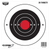 Birchwood Casey 37826 EZE-Scorer  8" Bullseye Paper Hanging Black/Red 26 Per Pkg
