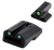 TruGlo TG231G1A Tritium  Green Tritium Front & Rear/Black Nitride Fortress Frame, Compatible w/Glock 42/43/43X/48 Except MOS, Front Post/Rear Dovetail Mount