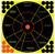 Birchwood Casey 34032 Shoot-N-C Reactive Target Self-Adhesive Paper Black/Yellow/Red 12" Circle 5 Pack