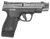 Smith & Wesson 13990 M&P 9 Shield Plus 9mm Luger 10+1 15+1 13+1 4" Stainless Armornite Gray Ported/Serrated Stainless Steel Slide Black Textured Grip