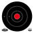 Birchwood Casey 35825 Dirty Bird  8" Bullseye Tagboard Hanging Black/White 25 Per Pkg