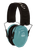 Walker's GWPCRPASTL Razor Compact Passive Muff 24 dB Over the Head Teal/Black Polymer Fits Youth/Women