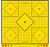Birchwood Casey LRSIT-5PK Long Range  Self-Adhesive Paper Yellow 17.75" 5-Diamond 5 Pack