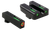 TruGlo TG13GL1PC TFX Pro  Black | Green Tritium & Fiber Optic Orange Outline Front Sight Green Tritium & Fiber Optic Rear Sight
