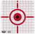 Birchwood Casey 37210 Rigid Sight-In Crosshair Hanging Tagboard 12" Black/White 10 Pack