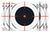 EZ-Aim 15334100 Shooting Target  Bullseye Paper Hanging 12" x 12" Black/White 100 Per Pack
