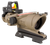 Trijicon 100553 ACOG ECOS Combo Flat Dark Earth 4x32mm Illuminated Red Crosshair .223 BDC Reticle