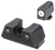 TruGlo TGTG231G1XA Tritium X  White Outline Tritium Front/Green Tritium Rear/Black Nitride Fortress Frame, Compatible w/Glock 42/43/43X/48 Except MOS, Front Post/Rear Dovetail Mount