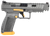 Canik HG6610TN SFx Rival Full Size 9mm Luger 18+1, 5" Black Steel Barrel, Rival Gray Ported/Serrated Slide, Rival Gray w/Gold Accents Polymer Frame w/Beavertail & Picatinny Rail, Ambidextrous