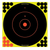 Birchwood Casey 34070 Shoot-N-C Reactive Target Self-Adhesive Paper Black/Yellow/Red 12" Bullseye 100 Pack