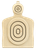 Birchwood Casey 3DTGTBTT Torso Target  31.25" H x 21.25" W x 1" D 3D Bullseye Tan 3 Per Pack