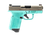 Gforce Arms GF932512RN Rapture  Sub-Compact Frame 9mm Luger 12+1 3.25" Black Barrel, Nickel Steel Optic Cut/Serrated Slide, Robin Egg Blue Cerakote Polymer Frame, Shield RMSc/RMR Footprint