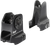 Daniel Defense 1908809116 AR-15 Iron Sight Set  Black Hardcoat Anodized Fixed Front & Rear Sight