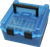 MTM Case-Gard R100MAG24 Deluxe Ammo Box  Blue Polypropylene 100rd