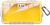 Pelican 1060027100 Micro Case  Yellow/Clear Polycarbonate 9.88" Long