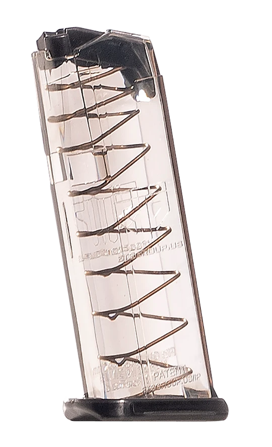 ETS Group GLK43X Pistol Mags  10rd 9mm Luger Compatible w/ Glock 43X/48 Clear Polymer