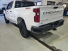 rear of white 2019 Chevy Silverado Tailgate Decals CHEVROLET letters 2019-2021