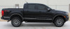 side of black 2019 Ford Ranger Side Stripes RAPID ROCKER DECALS 2019-2021