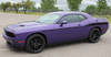 profile of purple Body Line Stripes on Dodge Challenger ROADLINE 2008-2021