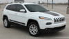 front angle of 2025 Jeep Cherokee Side Graphics BRAVE SIDE KIT 2014-2025