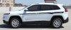 side of white Jeep Cherokee Side Stripes CHIEF 2014 2017 2018 2019 2020