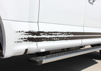 close up of door F150 Rocker Panel Decals 150 BREAKUP ROCKER 2015-2020 close up of door F150 Rocker Panel Decals 150 BREAKUP ROCKER 2015-2020
