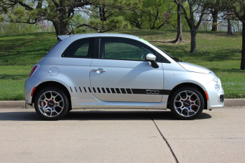 side of 500 STROBE ROCKER | Fiat 500 Side Stripes 2012-2019