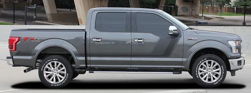profile of grey Side Digital Graphics for Ford Trucks 15 QUAKE 2015-2020