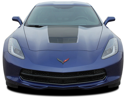 front of Chevy Corvette Hood Stripes HOOD 2014 2015 2016 2017 2018 2019