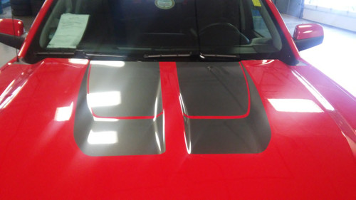 hood of red 2016 Chevy Silverado Rally Stripes CHASE RALLY 2016 2017 2018