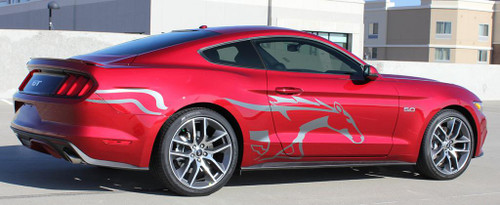 Side Horse Stripes for Ford Mustang STEED 2015 2016 2017 2018