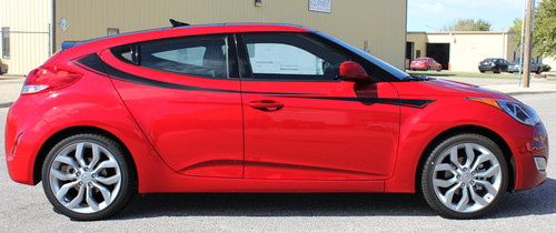 profile of Side Body Graphics for Hyundai Veloster RELAY 2011-2018