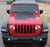 front of red OMEGA HOOD : Jeep Gladiator or Jeep Wrangler Hood Decals 2019-2021