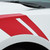 close up of white 2016 Chevy Camaro Fender Decals HASH MARKS 2016 2017 2018