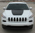 front of 2017 Jeep Cherokee Hood Decals T-HAWK 2014-2025