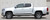close up of silver 2022 GMC Canyon Rocker Decal Stripes RAMPART 2015-2022