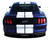 back of 2017 Ford Mustang Racing Stripes STALLION SLIM 2015-2017 