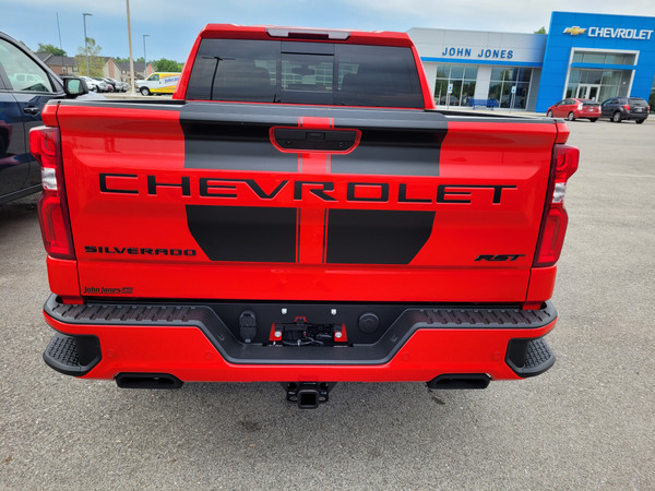 rear of red 2020 Chevy Silverado Rally Stripes BOW RALLY 2019 2025