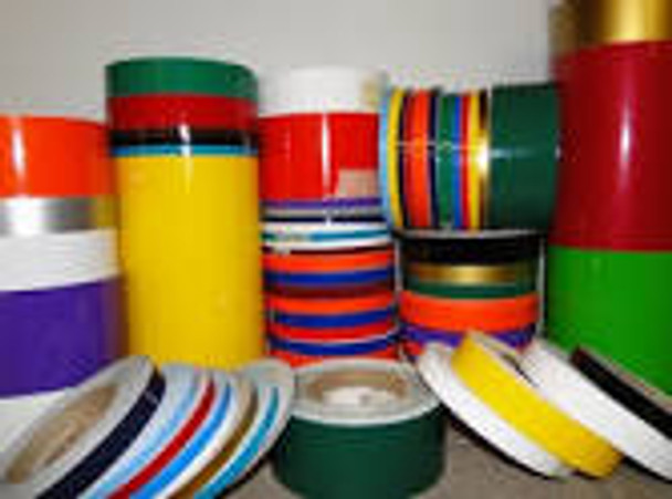 12" Inch SOLID Wide Pin Stripe Auto Tape Decal Roll 150' Long