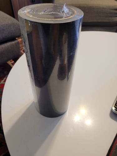 side view 12" Inch Wide SOLID Auto Pin Stripe Vinyl Tape Roll 50' Long