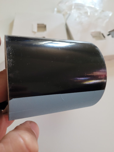 top view 4" Four Inch Wide SOLID Pin Stripe Auto Tape Decal Roll 50' Long