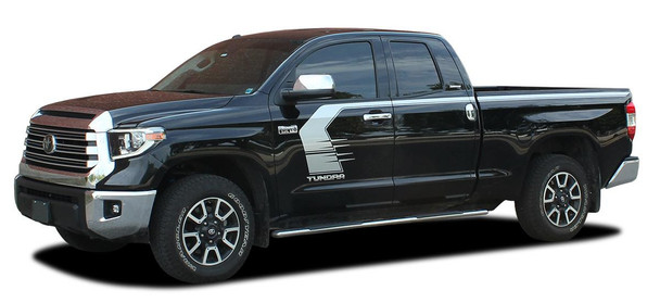 side of 2020 Toyota Tundra Side Door Stripes TEMPEST 2015-2021