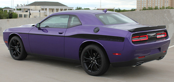 side of purple Dodge Challenger Body Side Decals ROADLINE 2008-2024