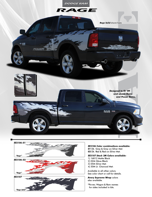 2017 Dodge Ram Graphics Package RAGE RAM 2009-2018