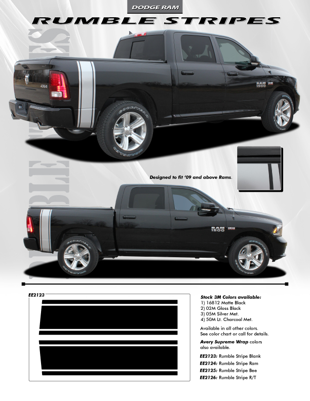 2017 Dodge Ram Rear Graphics RUMBLE 2009-2016 2017 2018